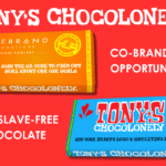 branded Tony's Chocolonely chocolate