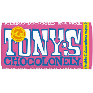 Tony's Chocolonely White Raspberry Popping Candy Chocolate 180g