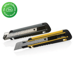Refillable RCS Recycled Plastic Heavy Duty Snap-Off Knife Soft Grip
