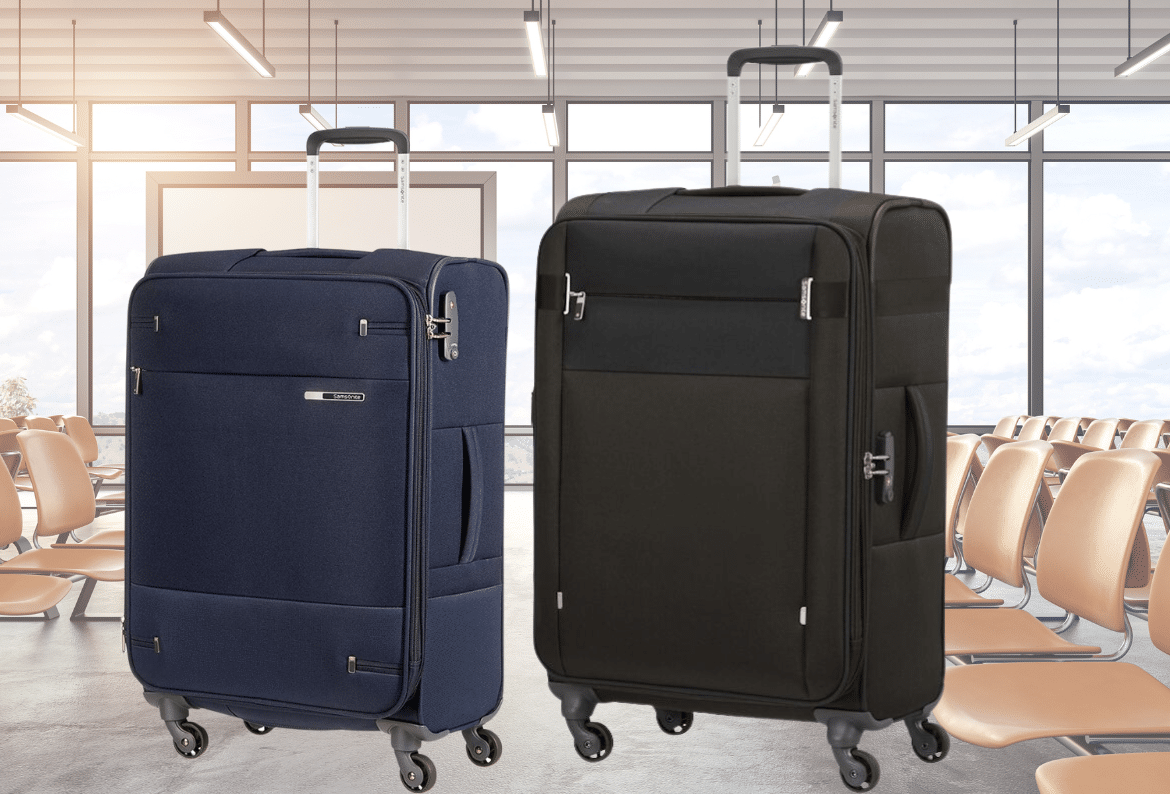 branded samsonite suitcase