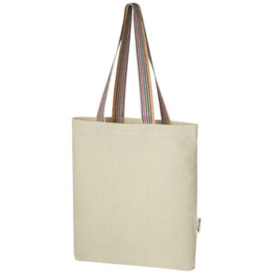 Rainbow 180g/m² Recycled Cotton Tote Bag 5L