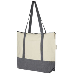 Repose 320g/m² Recycled Cotton Zippered Tote Bag 10L