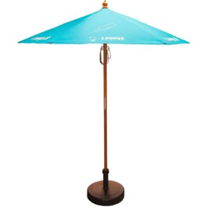 2m Round Wooden Eco Parasol