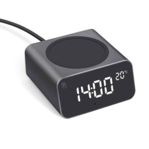 Xoopar REDDI Bluetooth Travel Clock and Fast Charge Wireless Charger