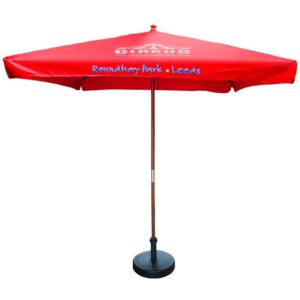 2m Square Wooden Eco Parasol