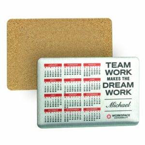 Metal and Cork Coaster