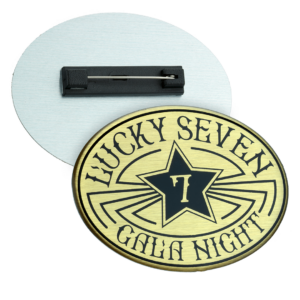 Metal Bespoke Domed Promotional Badges 70x70mm