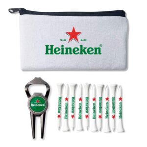 Geo Bottle Opener Cotton Canvas Zipped Golf Bag Set