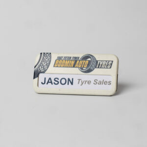 Always Recycled Reusable Name Badge - Rectangular Low Window
