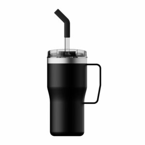Tahoe Recycled Cup with Handle and Straw 590ml
