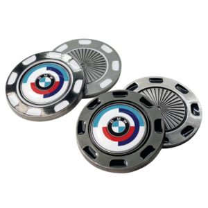 40mm Metal Pokerchip With Removable Golf Ball Marker