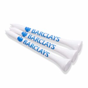70mm Bamboo Golf Tees 1 Colour Shank Print
