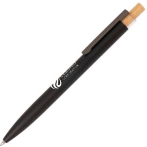 Refresh Recycled Aluminium Ballpen with Bamboo Plunger
