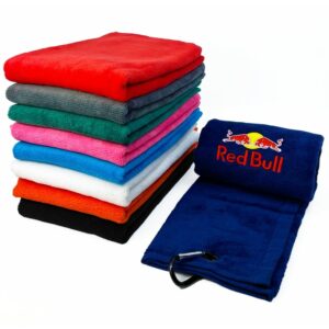 Velour Embroidered Tri-Fold Golf Towel