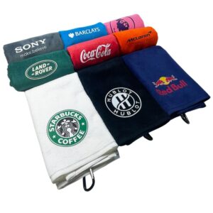 Velour Printed Tri-Fold Golf Towel
