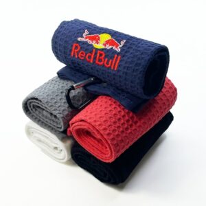 Waffle Embroidered Tri-Fold Golf Towel
