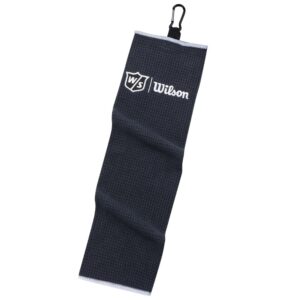 Wilson Staff Microfibre Tri-Fold Golf Towel Embroidered