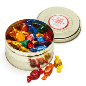 Gold Treat Tin with Quality Street