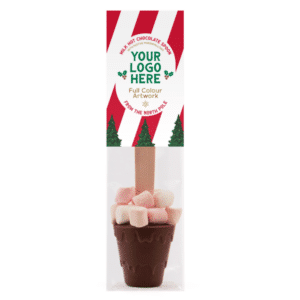 Hot Chocolate Spoon with Marshmallows Info Card