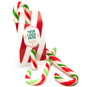 Peppermint Candy Cane with an Info Card