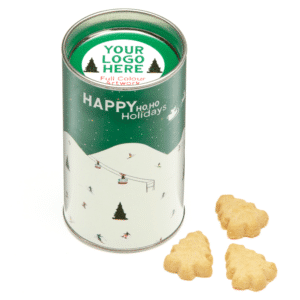Small Snack Tube with Festive Shortbread Biscuits