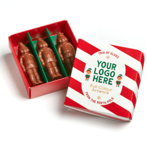 Trio of Elves in a Treat Box